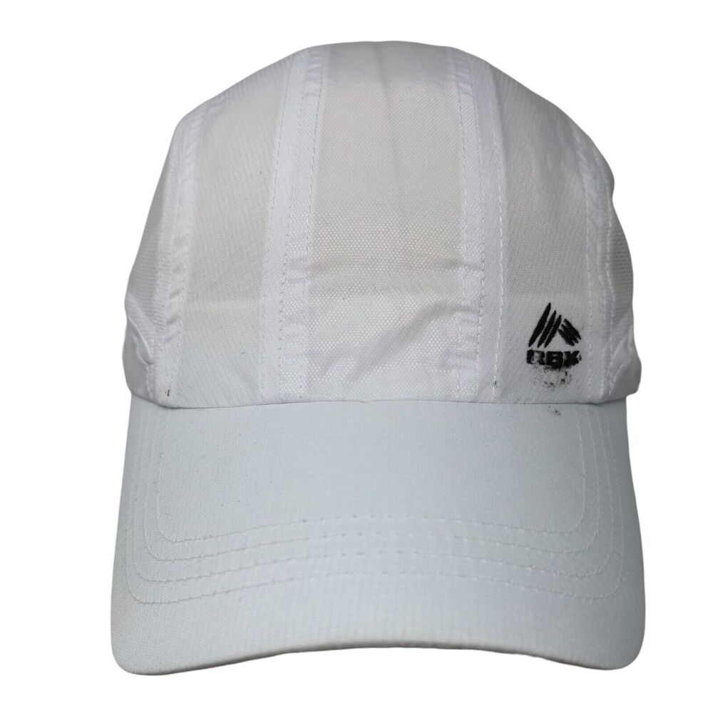 RBX Slideback Running Hat White One Size Adjustable Breathable Lightweight